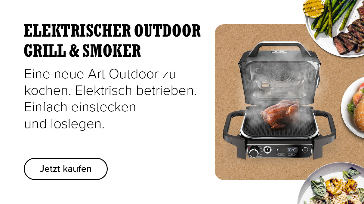 Elektrischer Outdoor Grill und Smoker Ninja