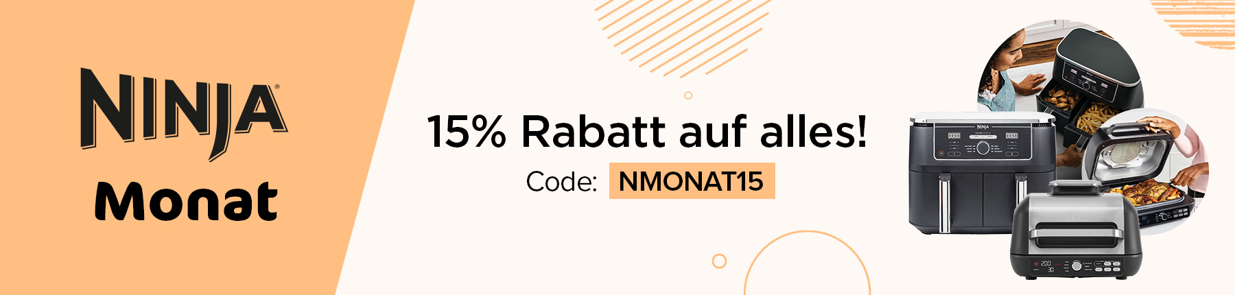 Ninja Monat 15% Rabatt auf alles